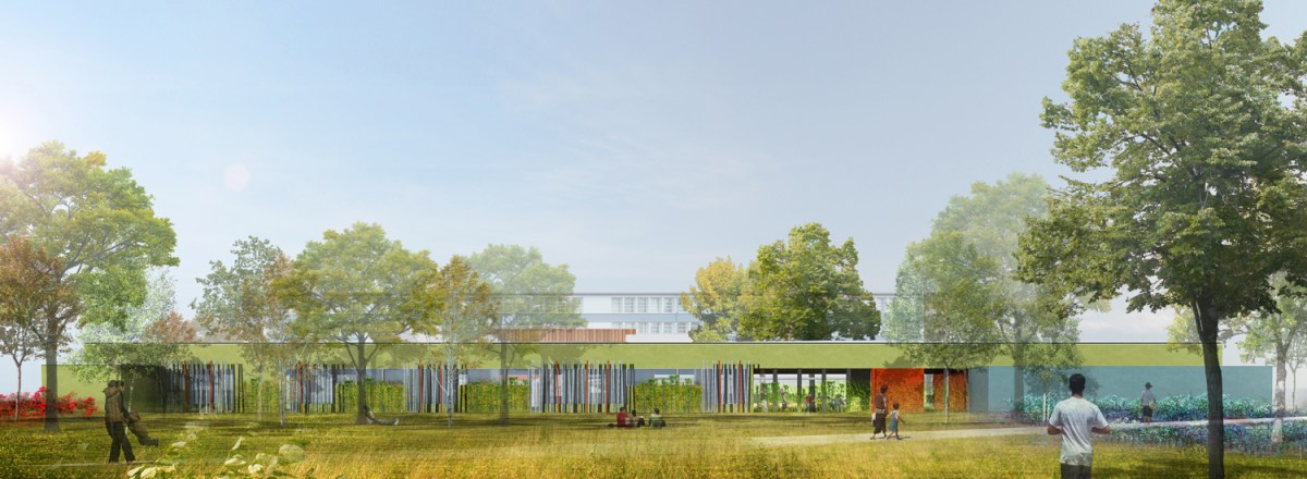 Facade Sud sur Parc @VongDC